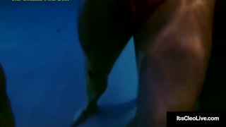 Milking Mermaids Its Cleo &amp; Annie Knight Blow Dick In Pool!