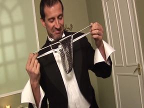 My Naughty Butler Scene 3: Big Ass and Busty Black MILF Claudia Price Enjoys Her Butler's Cumshot