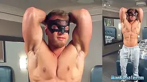 Hot Hunk Poses And Jerks His Schlong