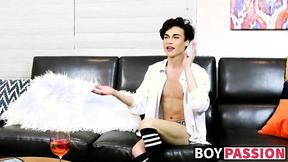 ”Mesmerizing guy Greco Rai spills a load out after masturbating”