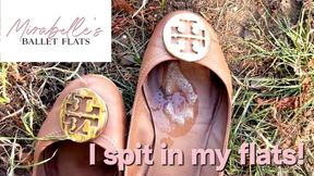 Spitting in my well worn Tory Burch Ballet Flats (Full HD) Mirabelle´s Ballet Flats