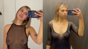 Middle-aged broad with massive knockers gives you a sloppy BJ, comes hard