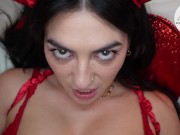 Sexy Devil Megan Mistakes Gets Big Dick Creampie