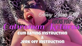 Catwoman JOI Cum Eating Instructions 🐈‍⬛👅💦