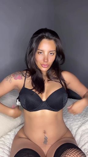 Sexy brunette in lingerie