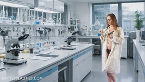 Sexy Scientist discovers the secrets to growing breasts larger and she got way more!