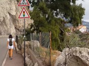 Public PEE in my way to one of Mediteranian Beach