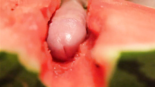 fruit fuck and self swallow - the best comes after cumming 6