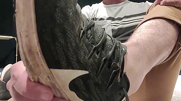 Step Gay Dad Series - The Wrong Door - Hotel footjob fiasco!