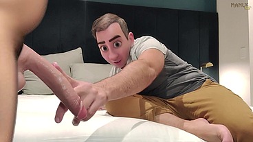 Step Gay Dad Series - The Wrong Door - Hotel footjob fiasco!