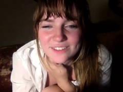 Small titted babe toys her pussy on webcam