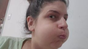 Chubby Girl Puffed Cheeks 2 – Even Longer Breath Holds & Huge Cheek Inflation