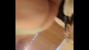 Biracial petite Ass shaking