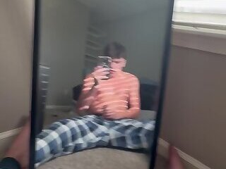 L@tino Tw!nk Stroking In Pj's