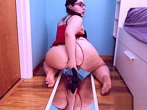 Riding my Big Black Alien Cock!