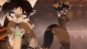 Horny Femboy Foxy Couldnt Hold Back
