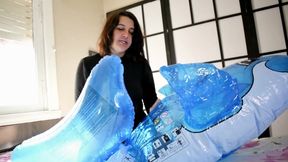 Blue Whale Inflatable Unboxing and Deflation - Bunny Looner