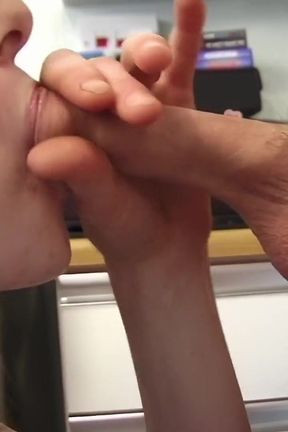 Freckled and Pale Small Boobed Redhead Pussy and Ass Fucked