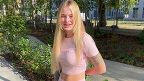 Busty Russian blonde makes for surreal intimacies in finest POV