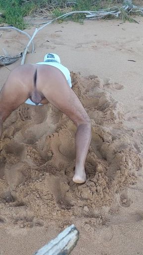 Ladysilva on the beach my hot tanned ass