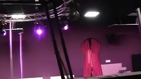 Veronica Belli Dances on Stage and on Top of Giant Cock