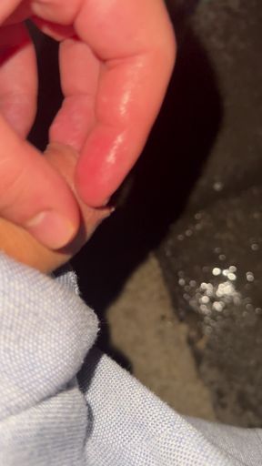 Pissing on public bench