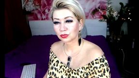 mature married webcam slut: exquisite tongue games and powerful dildo pounding! learn, young cocksuckers! ))