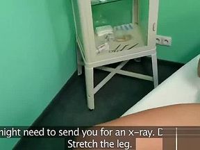 Doctor gives pussy creampie to sexy blonde patient