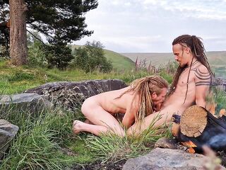 Jeb and Gwyn Banging by the Fire