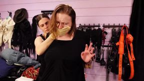 Clothes Ripping off - Cut the Dress - Lesbian Kinky Play (arya Grander &amp; Mistress Priest)