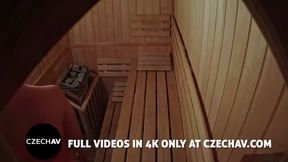 Monster Tits Take Over the Sauna