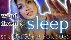 Wind Down for Slumber: Sensual ASMR for subs (with Gentle Rain sounds)