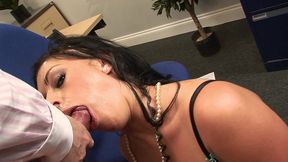 big tit kerry louise sucks and fucks old guy at work