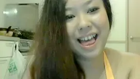 Asian Beauty Fuko Love Teases with Massive Tits on Webcam Show