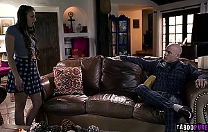 Gia Derza submit to her new stepdads hard and strong cock