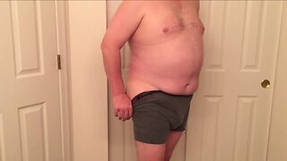 Chubby Guy Strips Down