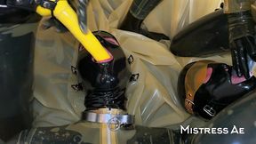 mistressae & miss lilly: latex bedroom foursome edging session