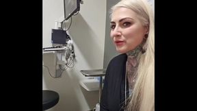 Steamy Exam Room Upskirt Tease—Blonde Beauty Can’t Hide Her Desire
