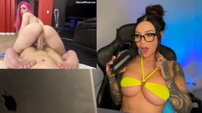 Hot Babe ASMR Reaction: Thick Yoga Girl Orgasms 3 Times & Takes Huge Facial