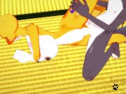 Digimon Hentai - Taomon & Grey Fox Hard Sex 2/2
