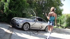 Young hot fit slim petite college girl rides the old big dick guy hard & rough to drain the balls