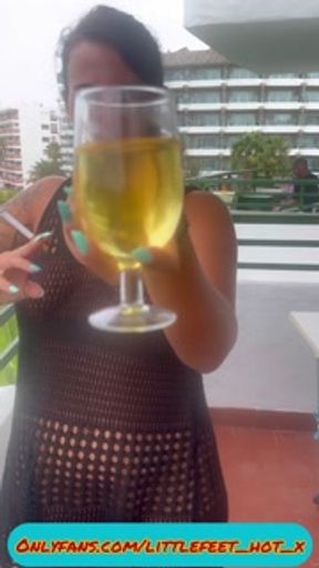 Smoking And PISSING On The Hotel💨 A Neighbor Can’t Discover Me