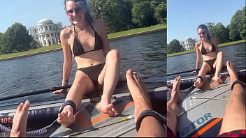 Sunset Romance: Bikini Babe Date on Paddle Boards Leads to Steamy Night of Passion