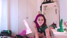 standing fuck machine session