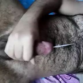 Cumshot of my big white dick