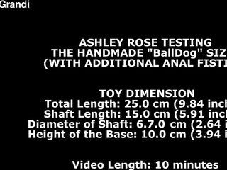 RELOAD Ashley Rose Testing The Handmade Balldog Size L (With Additional Anal Fisting) TWT366m