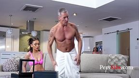 Stealing Caught By Old Neighbor And Punished | PervSibs