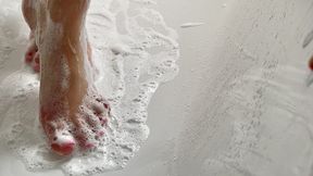 Wet Soapy Feet