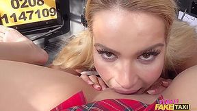 Curvy Buxom Student 18+ Indulges In Lesbian Perversions With A Sexy Blonde Taxi Driver In The Backseat