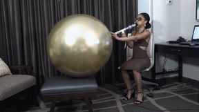 Nene Blows a Kalisan 24" Balloon to Bursting (MP4 - 1080p)